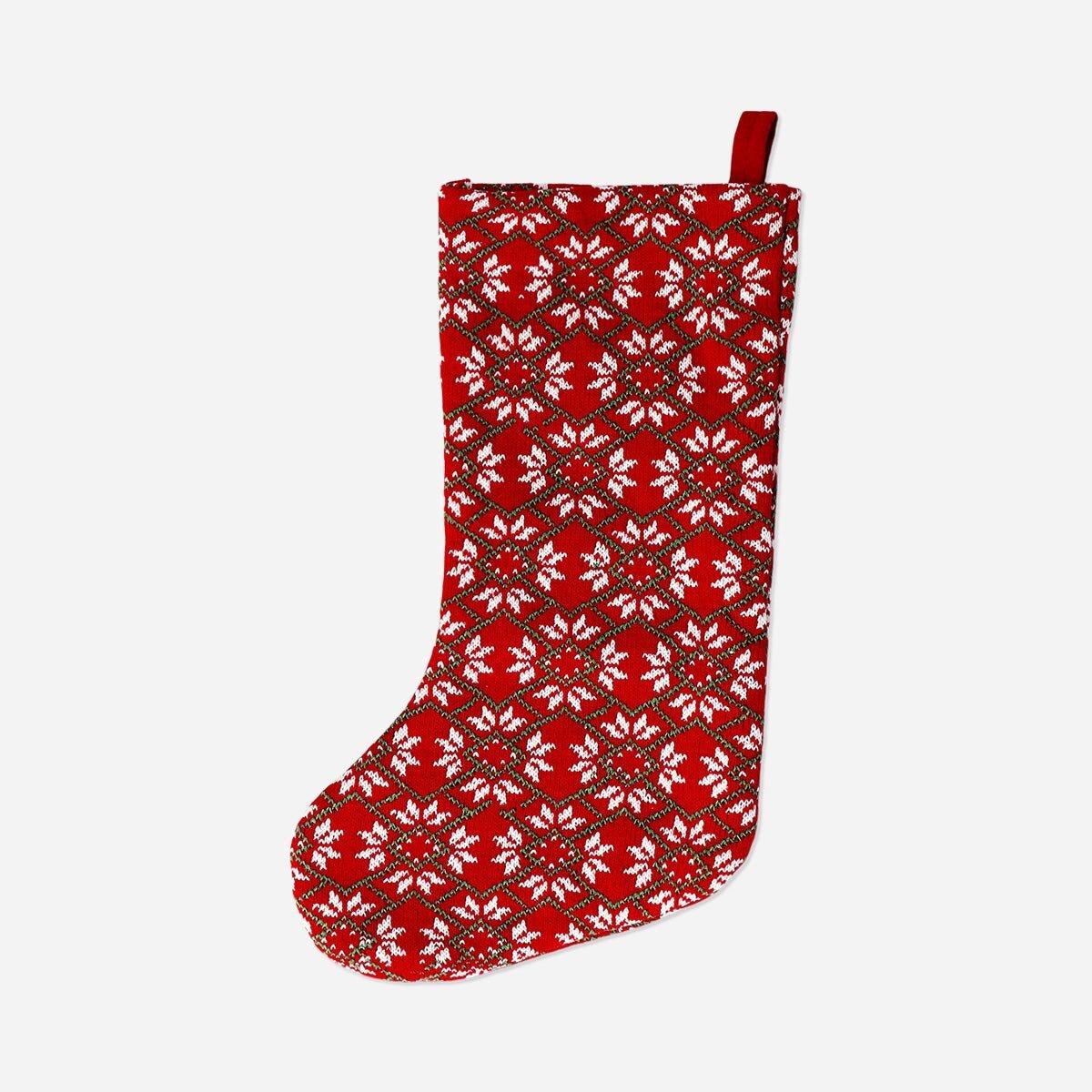Red Knitted Christmas Stocking