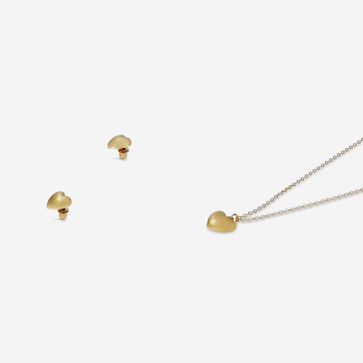 Gold Jewellery Set - Star Earrings And Necklace