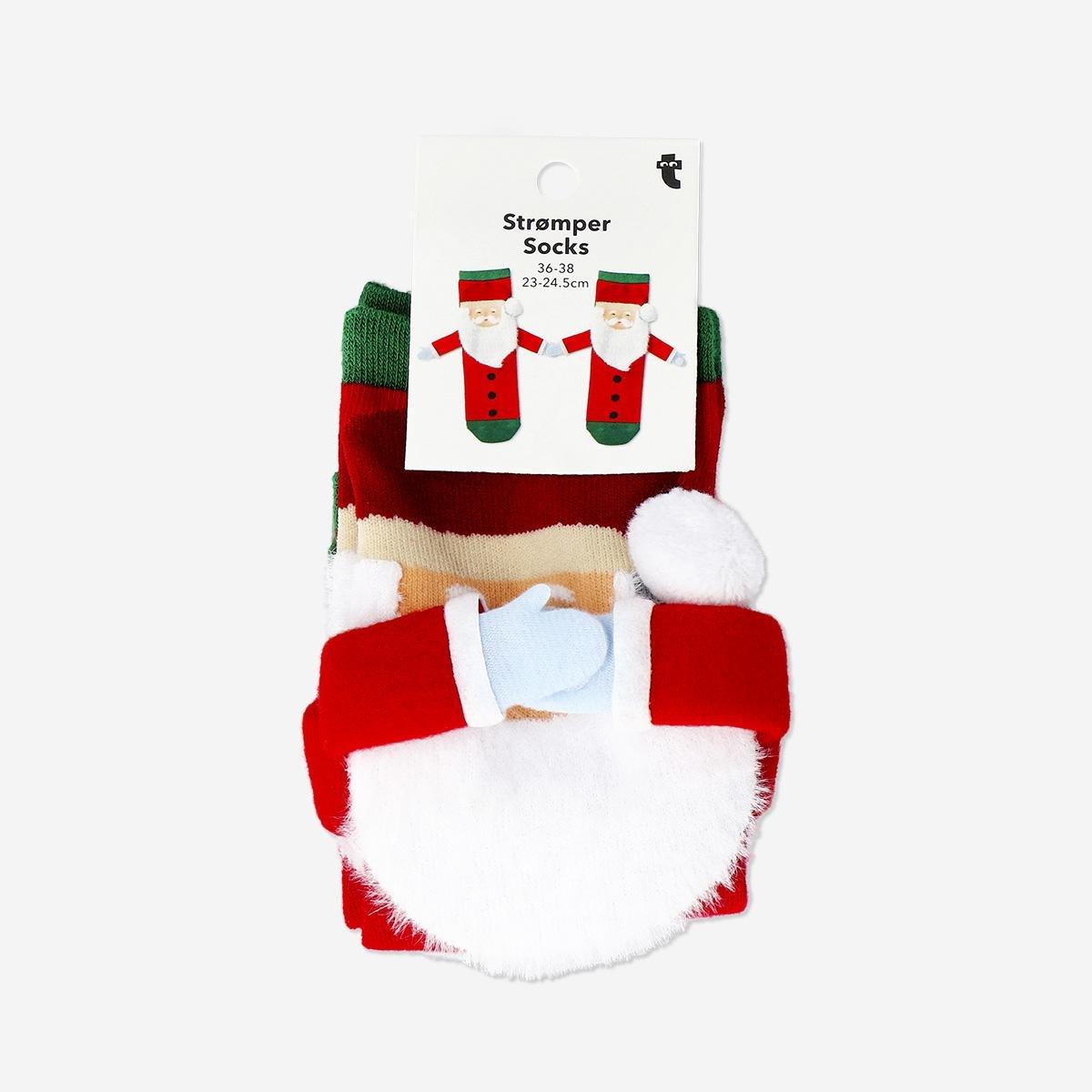 Multicolour Santa Socks - Size 36/38