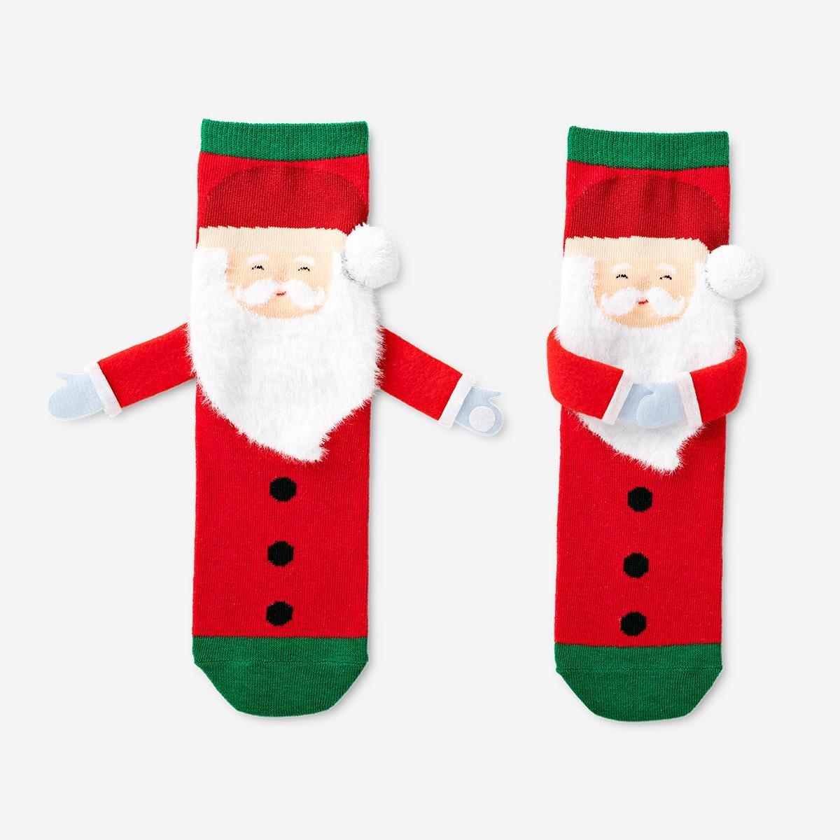 Multicolour Santa Socks - Size 36/38