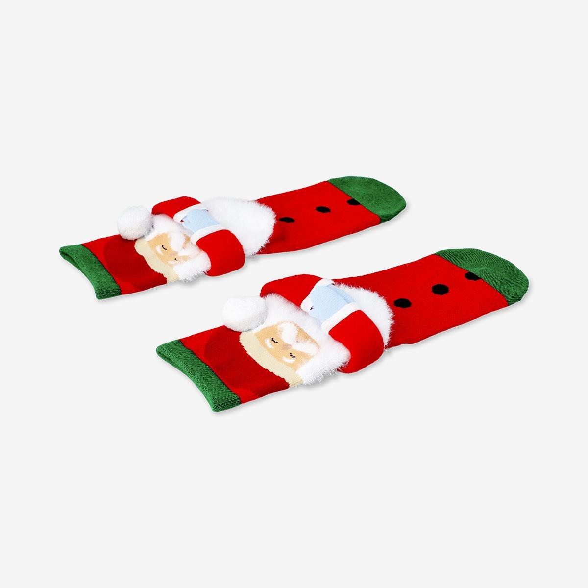 Multicolour Santa Socks - Size 39/41