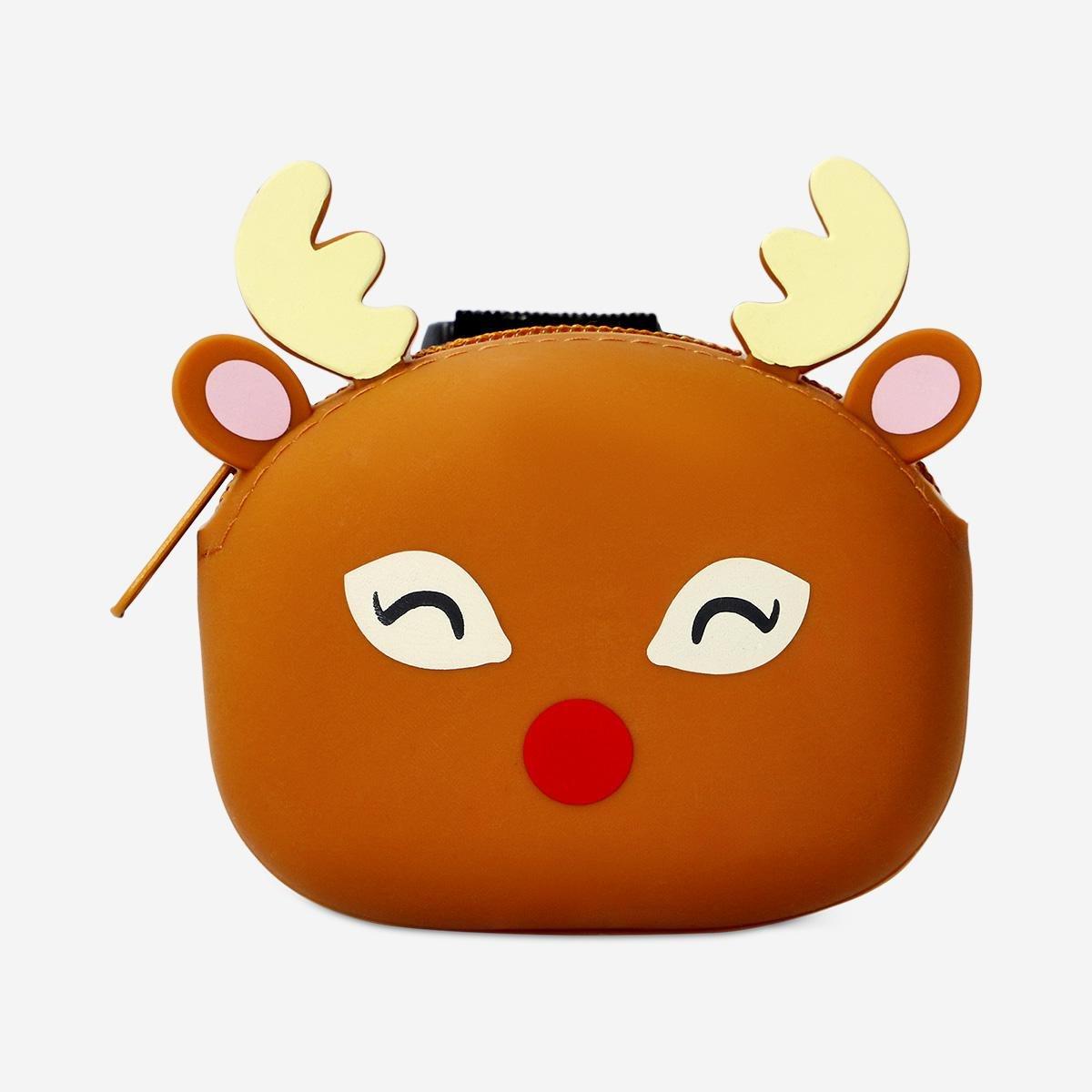 Multicolour Silicone Reindeer Purse