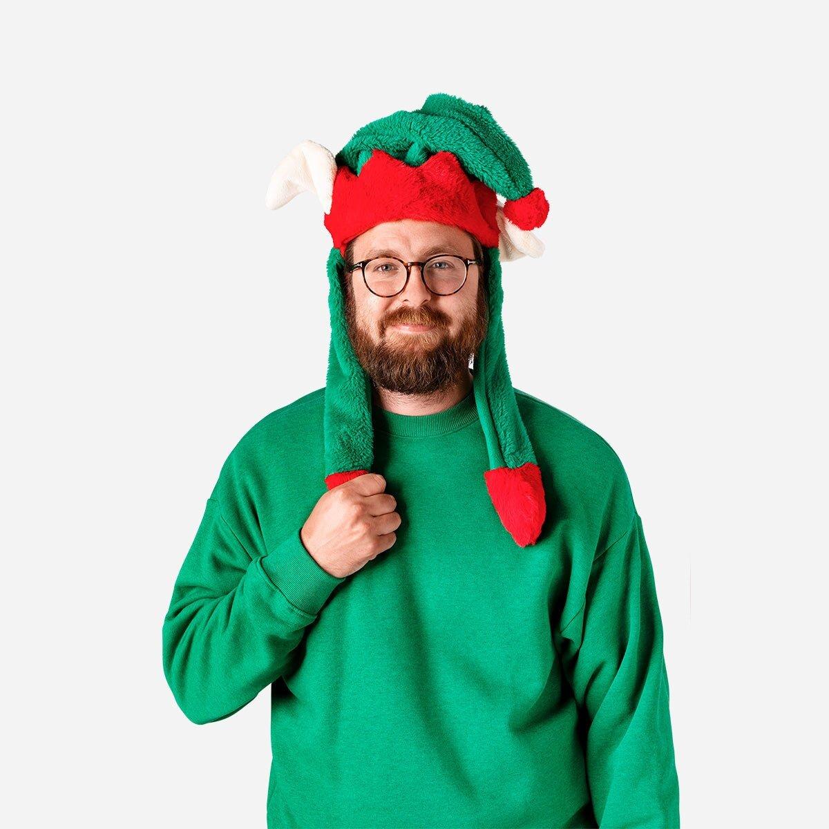 Multicolour Elf Hat With Moving Ears