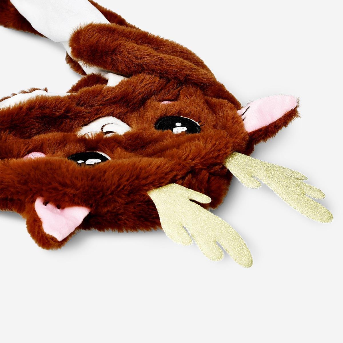 Brown Reindeer Hat With Moving Hands