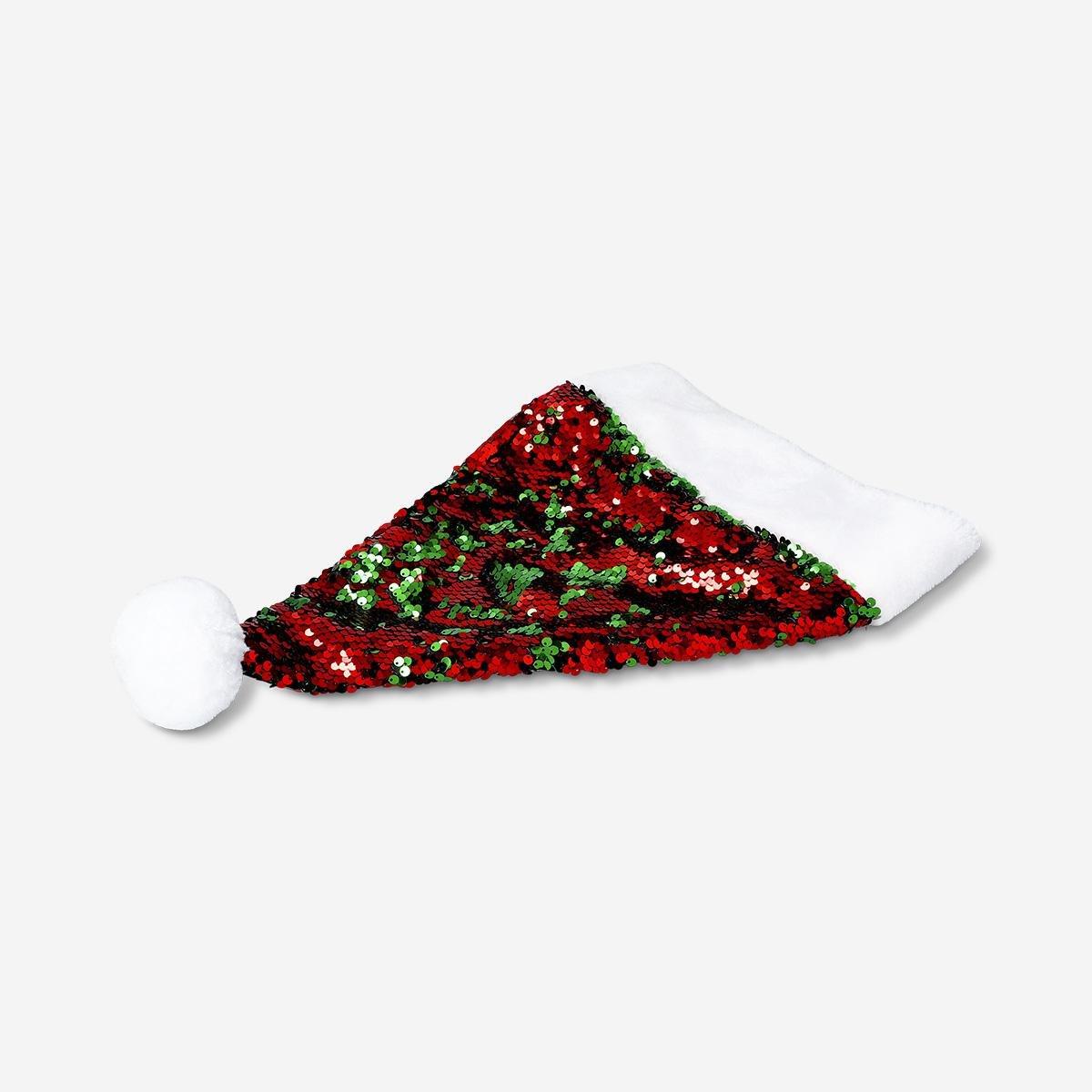 Multicolour Elf Hat With Sequins - For Adults
