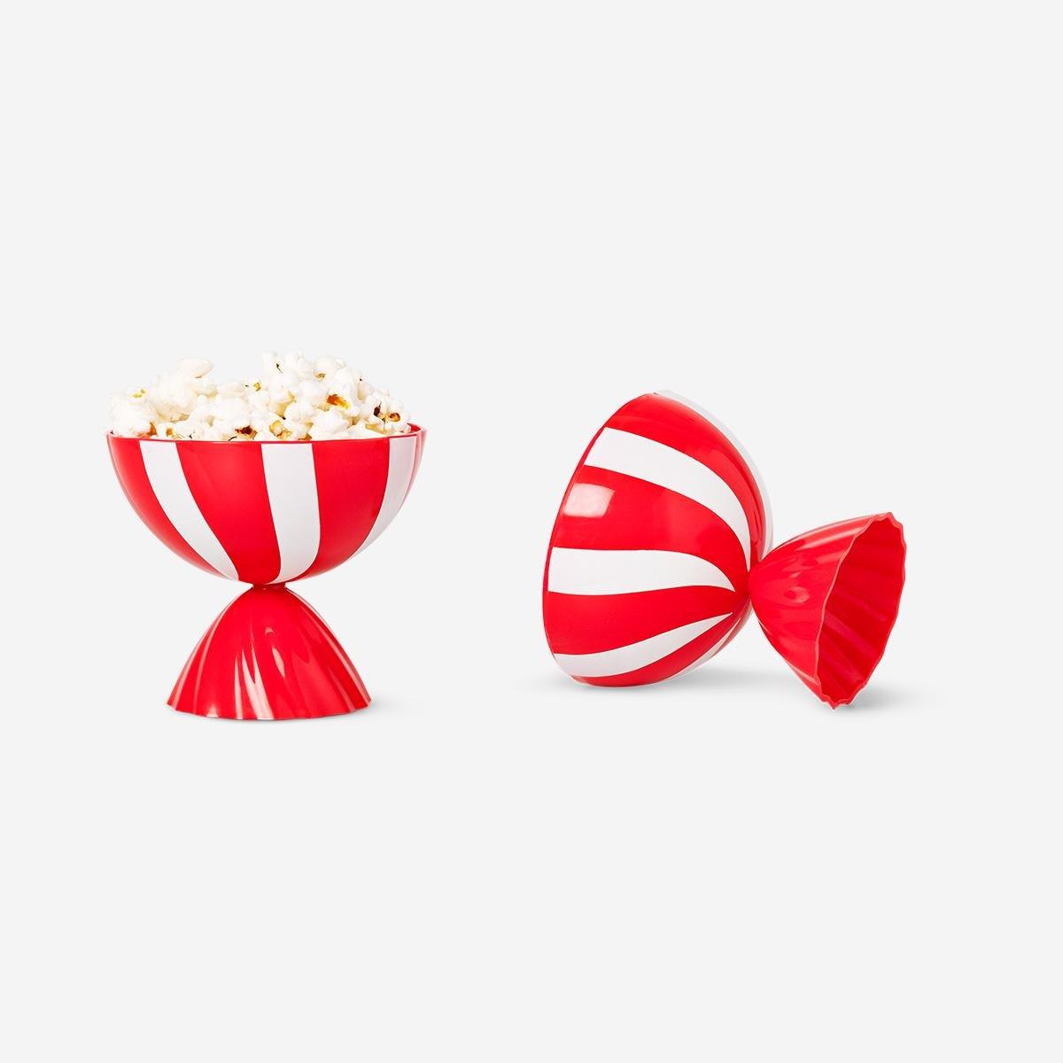Red Candy Shaped Bowl - 19 Cm