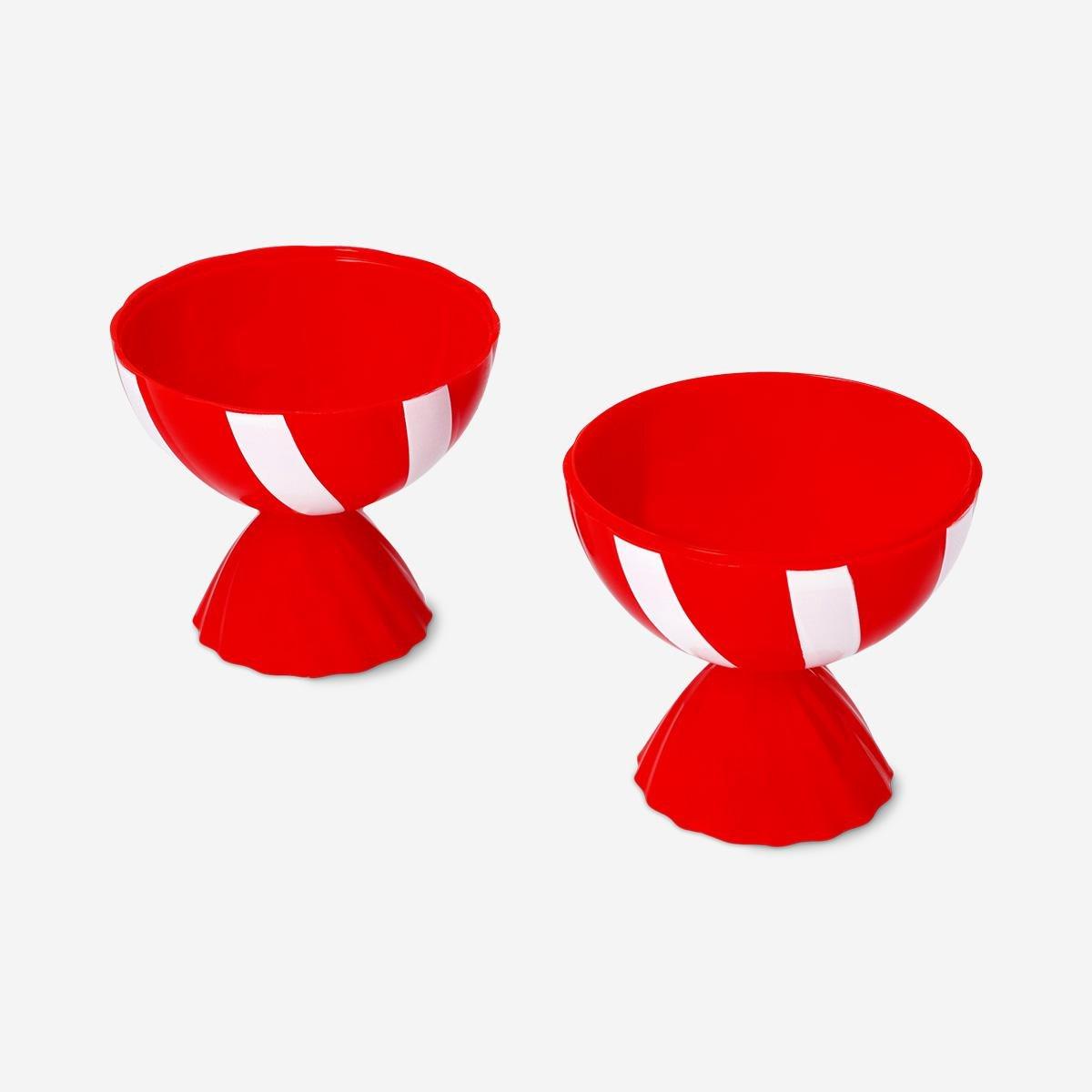 Red Candy Shaped Bowl - 19 Cm