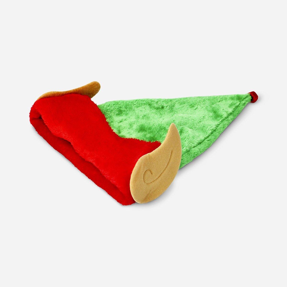 Multicolour Elf Hat With Ears - For Adults