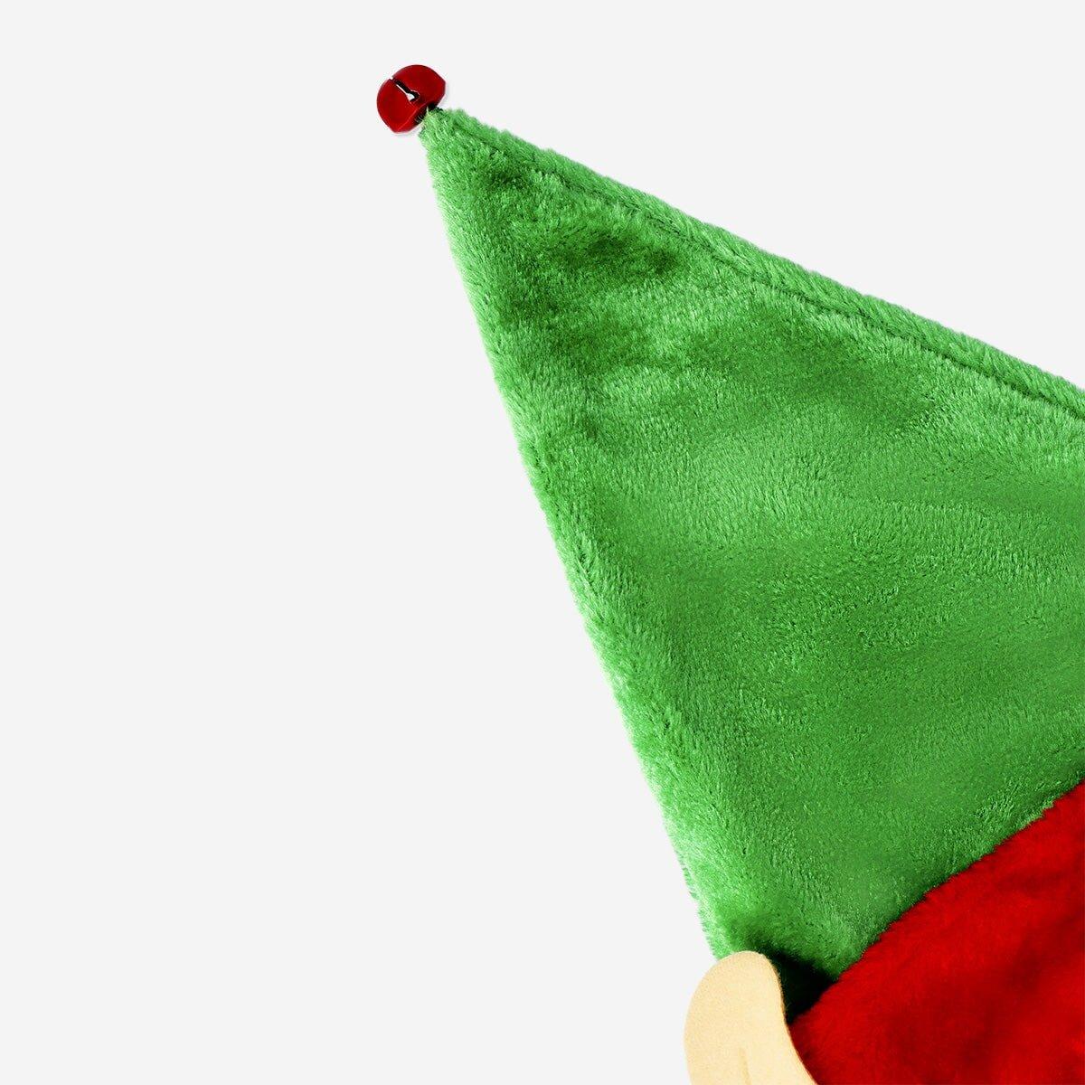 Multicolour Elf Hat With Ears - For Adults