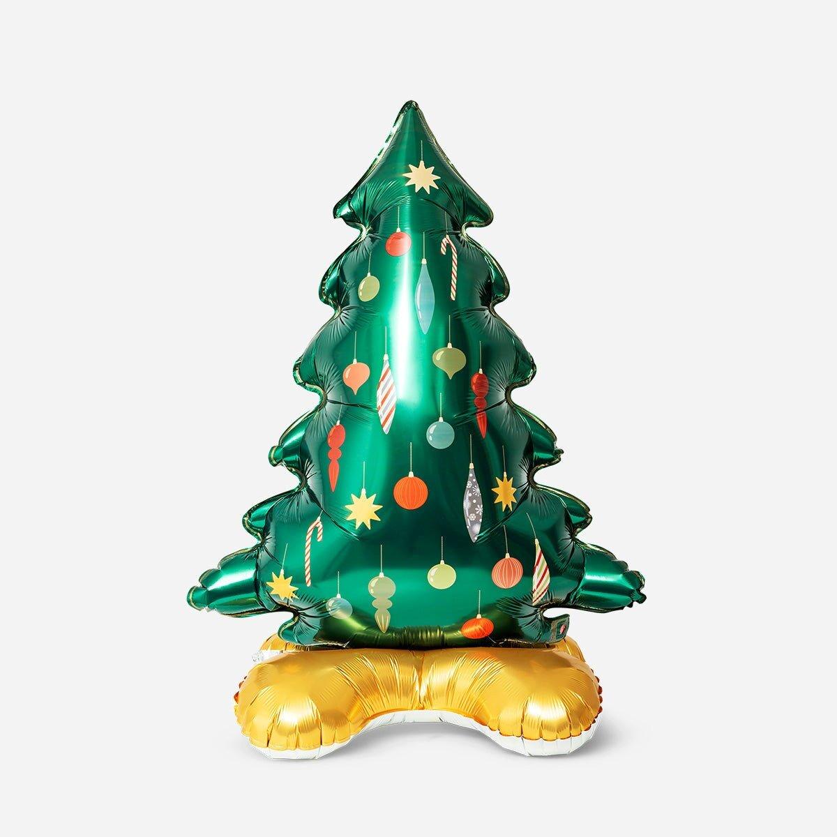 Multicolour Standing Christmas Tree As Foil Balloon - 29 Cm
