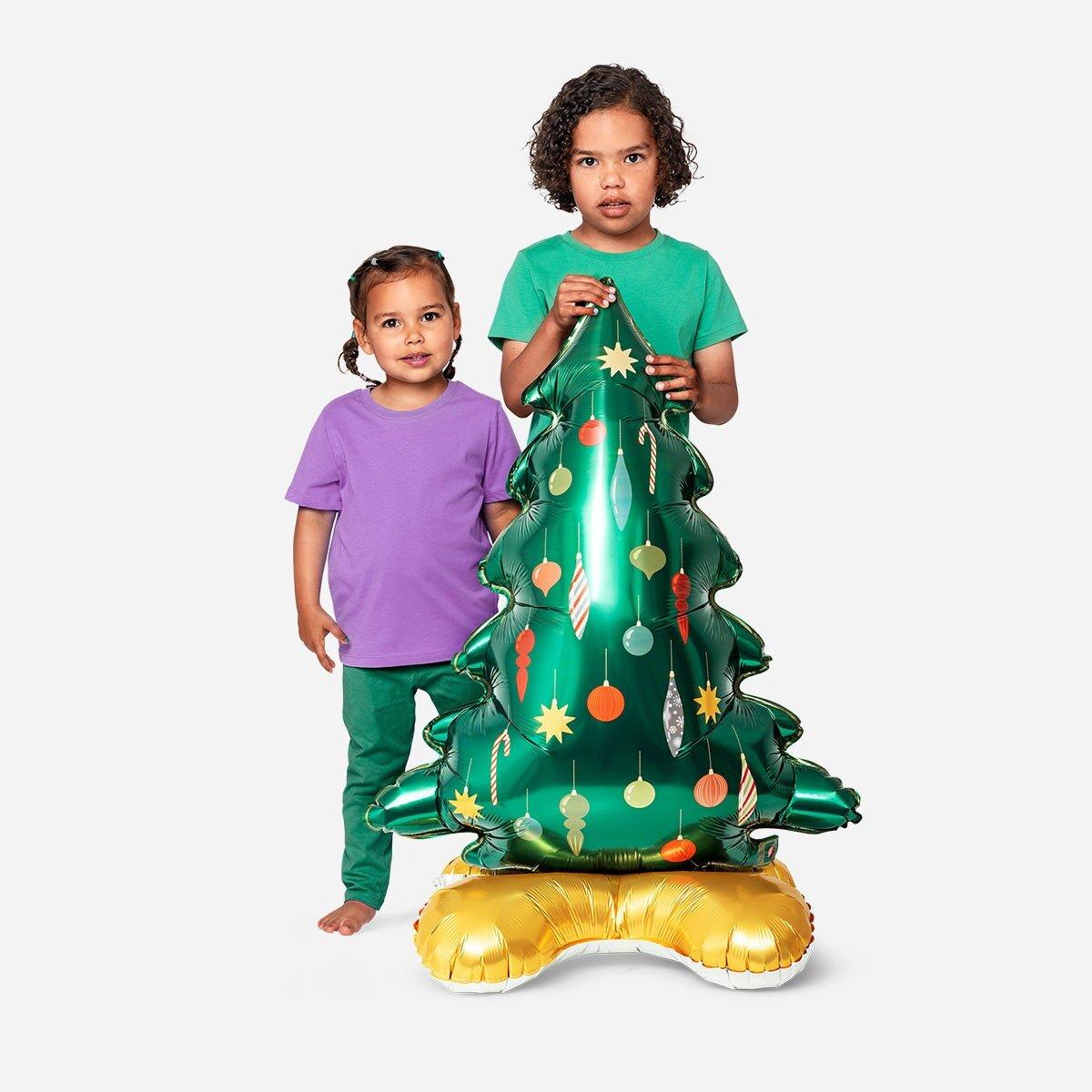 Multicolour Standing Christmas Tree As Foil Balloon - 29 Cm