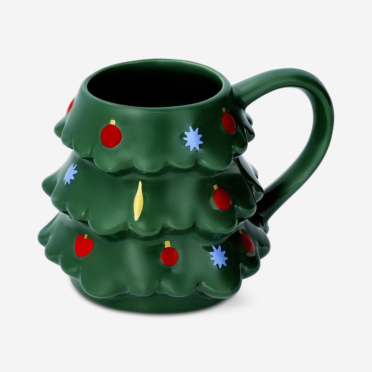 Green Christmas Tree Mug - 300 Ml
