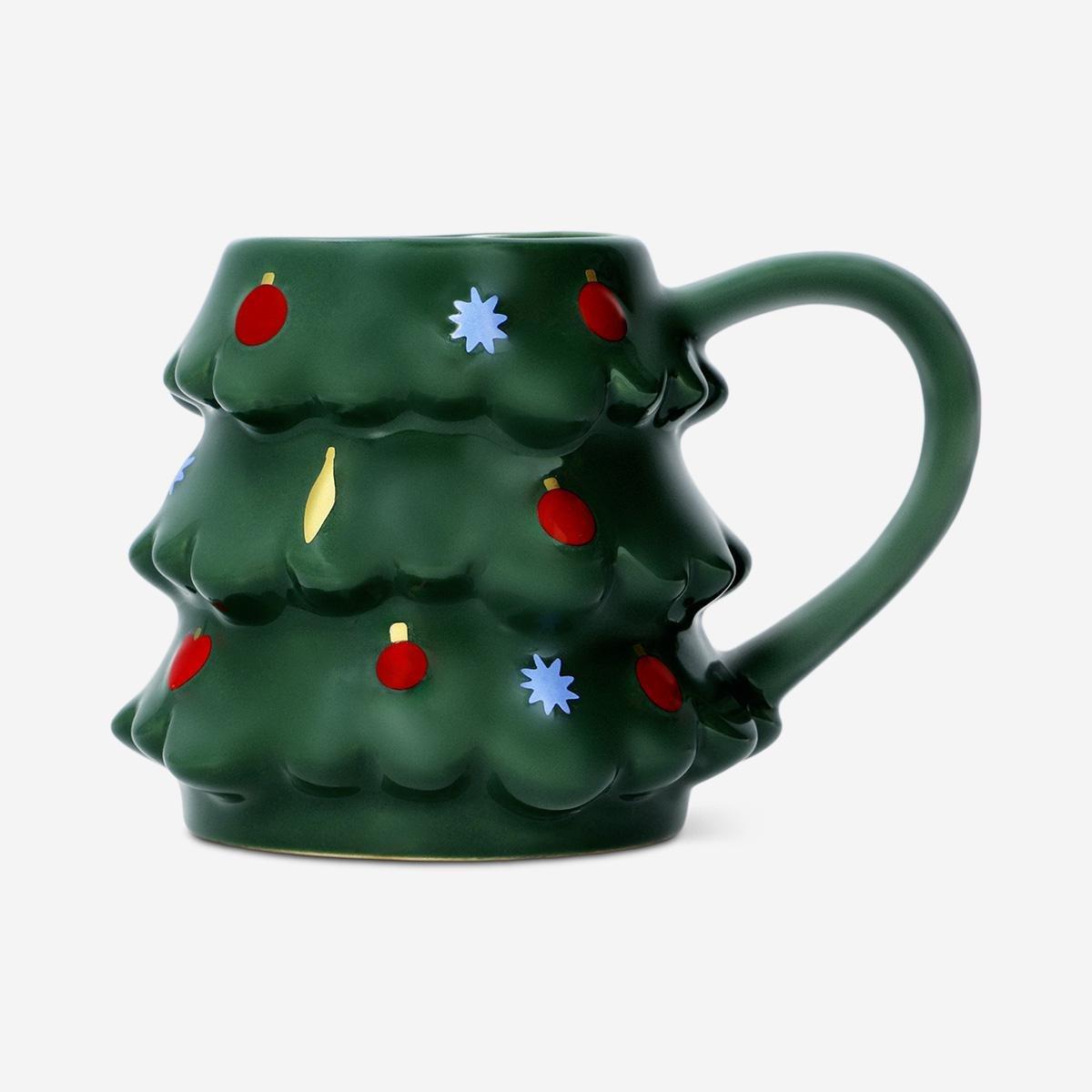Green Christmas Tree Mug - 300 Ml