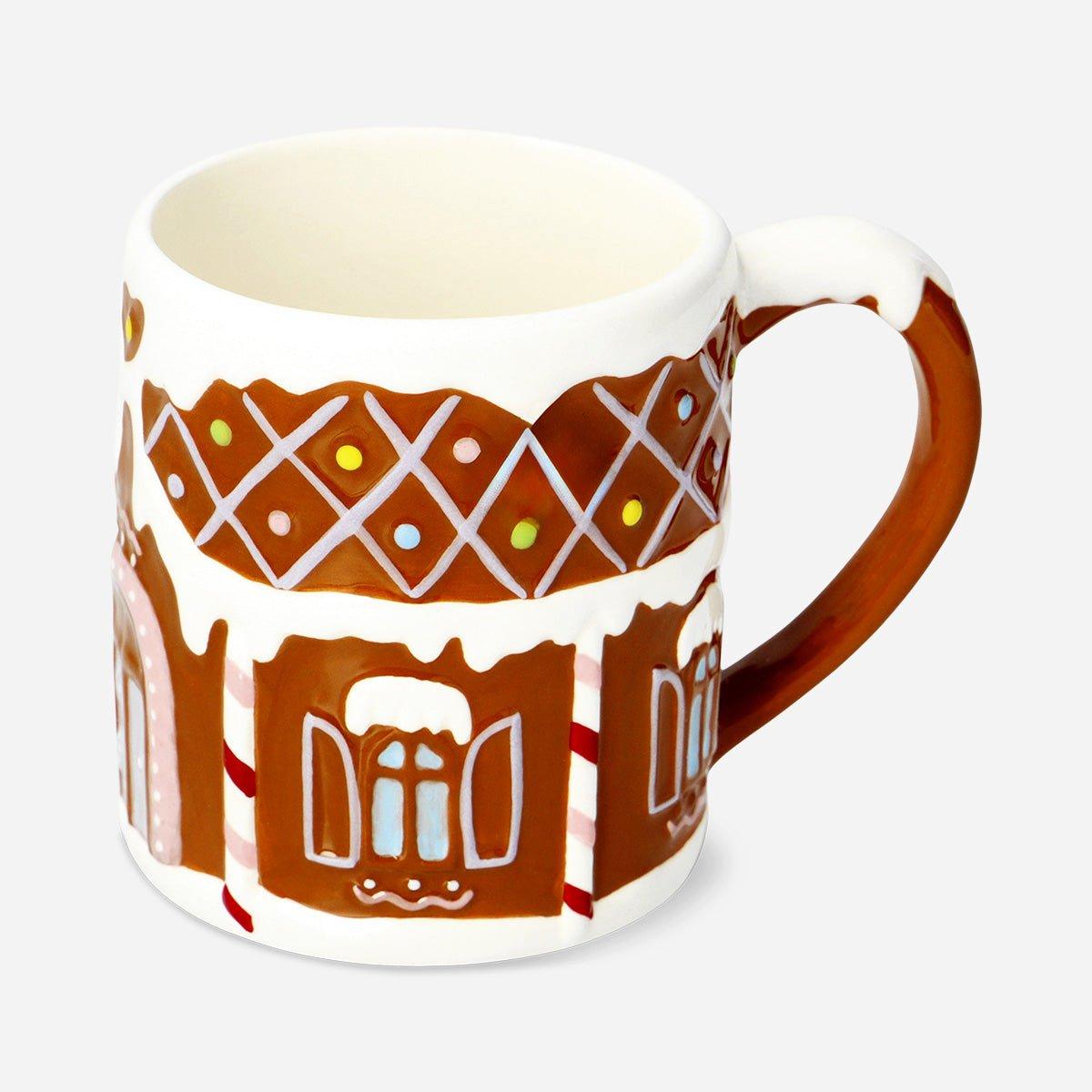 Brown Gingerbread House Mug - 320 Ml