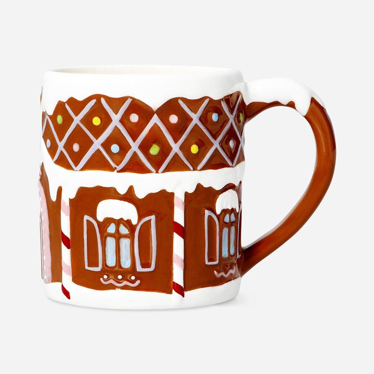 Brown Gingerbread House Mug - 320 Ml