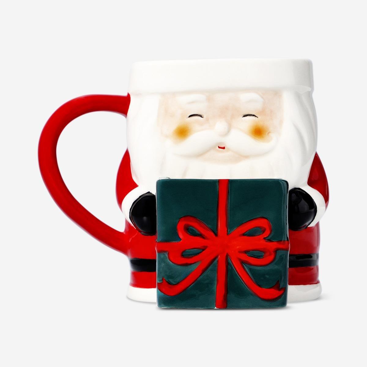 Multicolour Santa Cookie Mug - 450 Ml