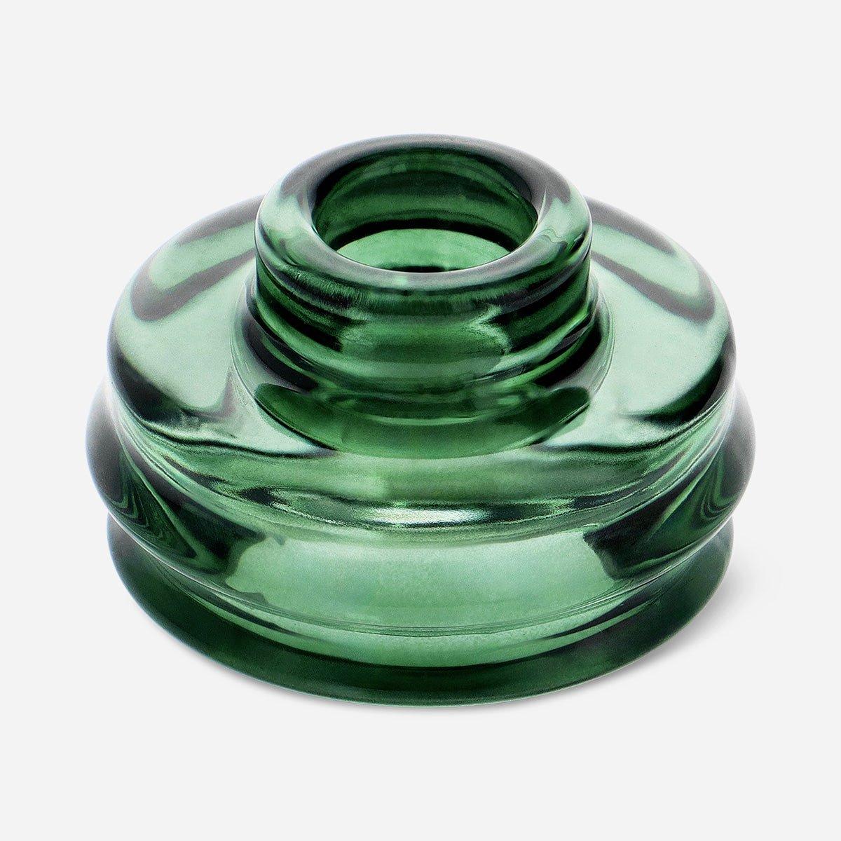 Green Candlestick And Tea Light Holder