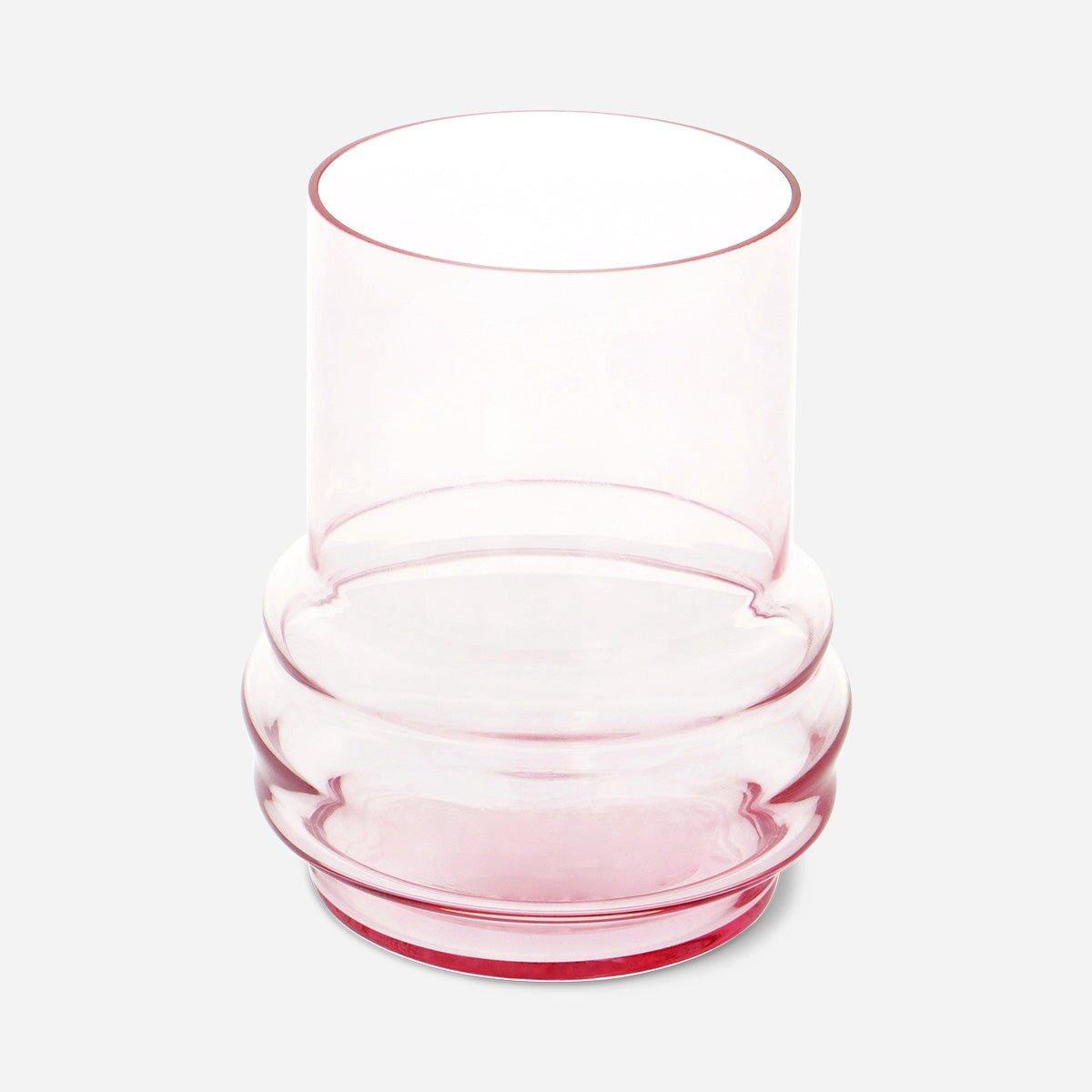 Pink Glass Vase Dia - 16Cm