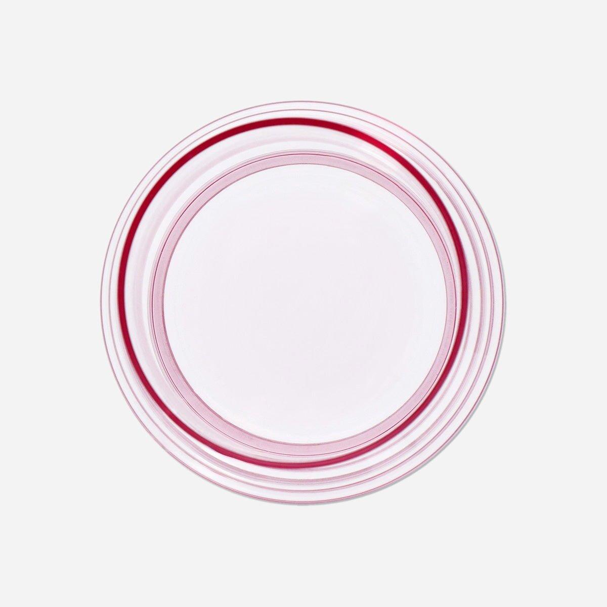 Pink Glass Vase Dia - 16Cm