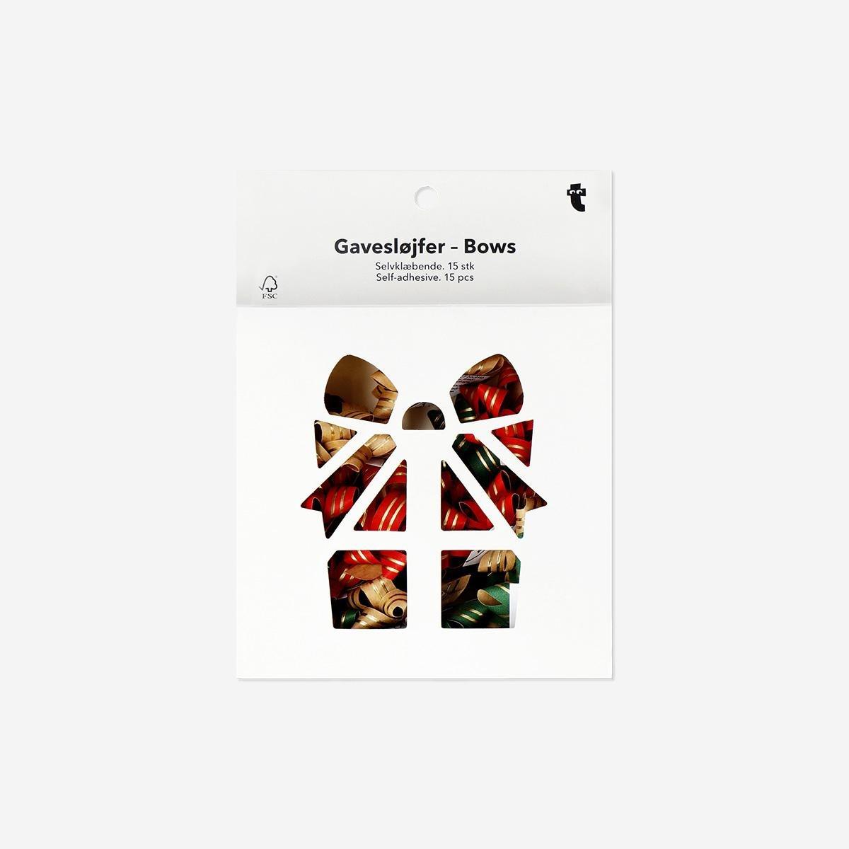 BOW STAR BOX WITH FOIL 15 PCS