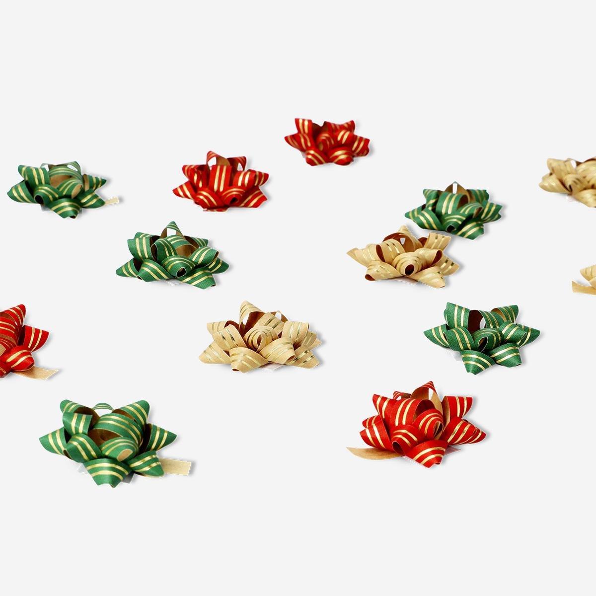 BOW STAR BOX WITH FOIL 15 PCS