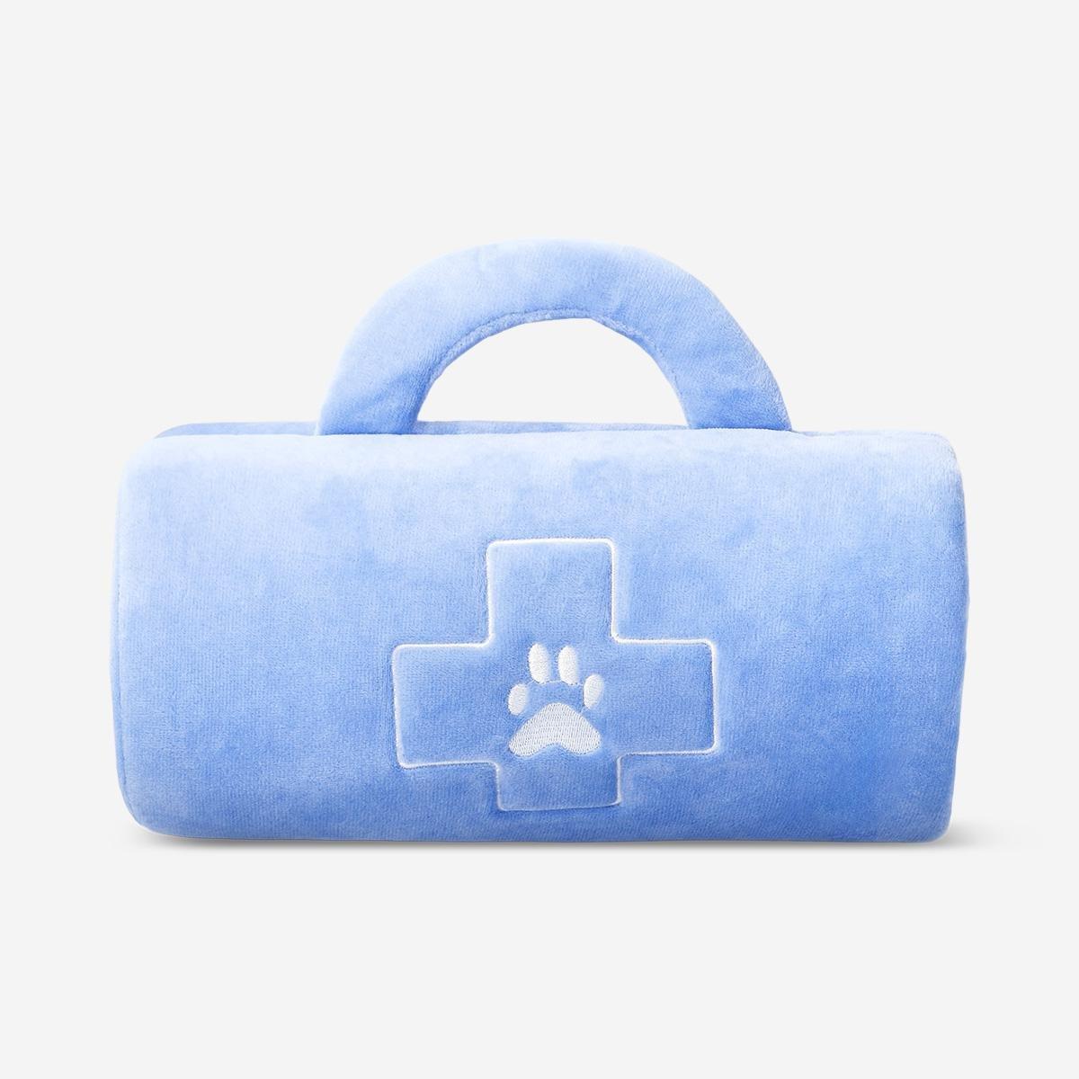 Blue Plush Play Vet Set
