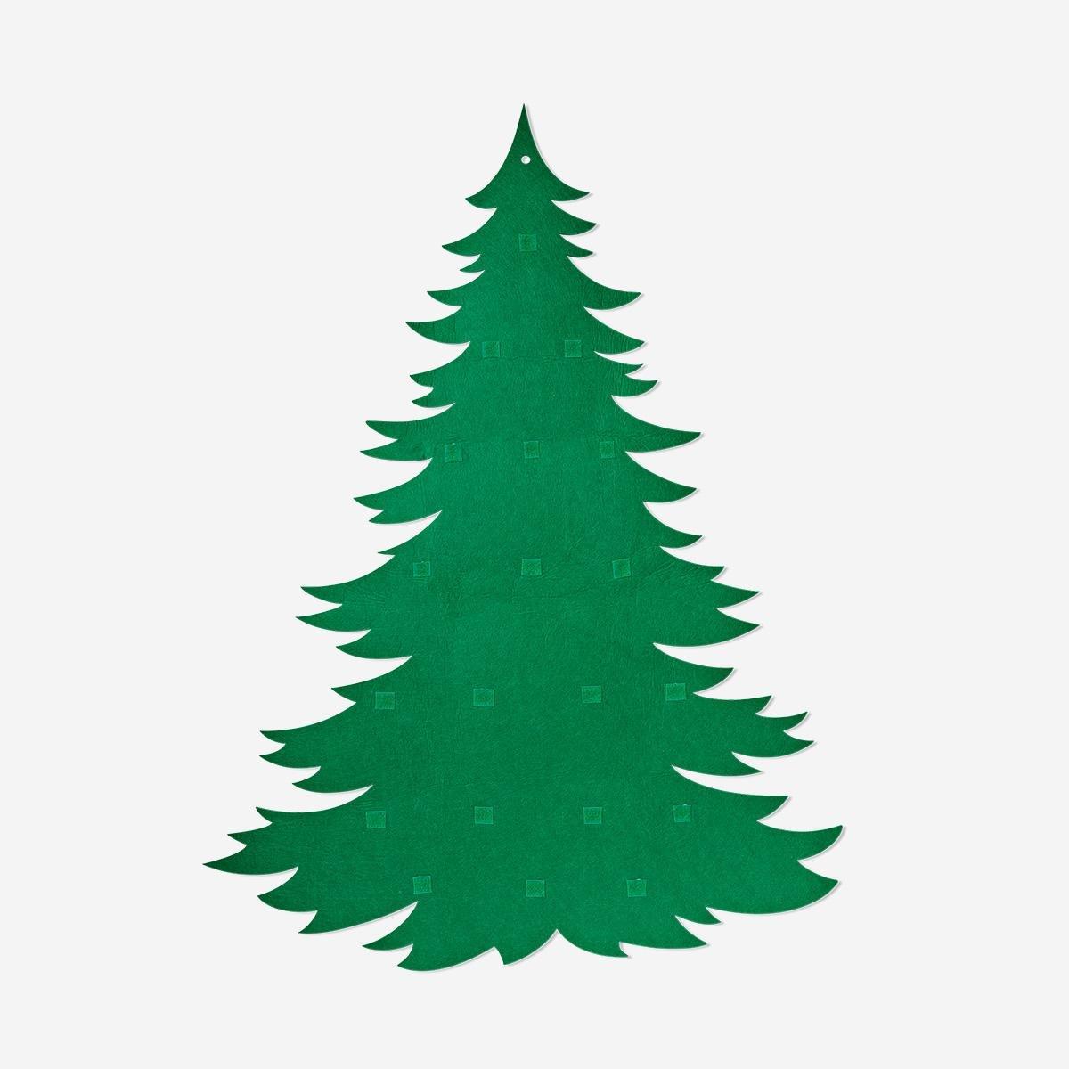 Multicolour Diy Felt Christmas Tree With Removable Decorations