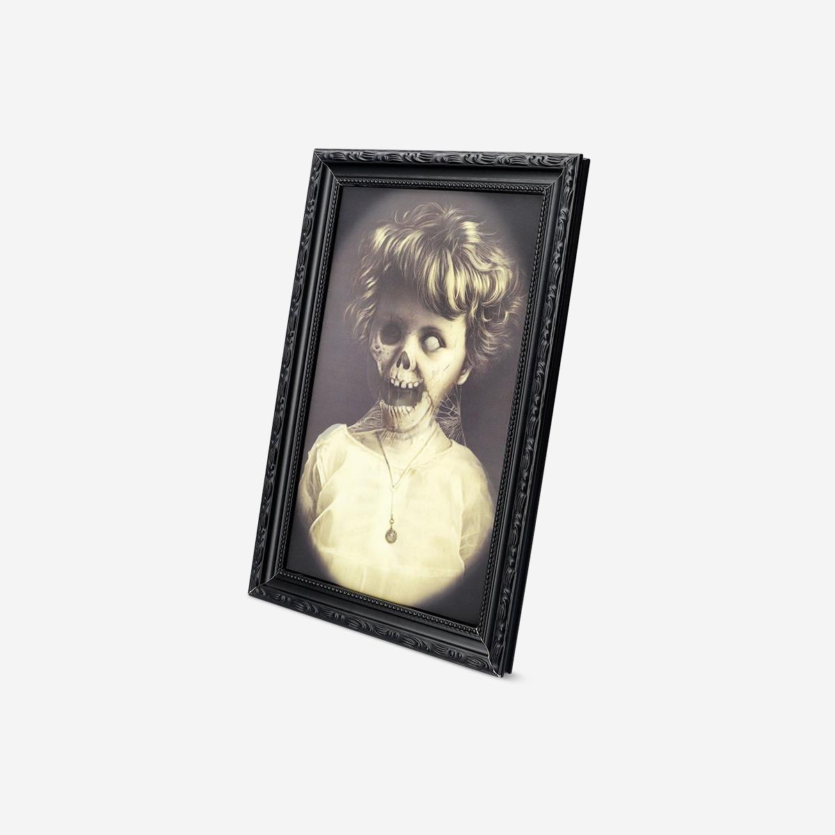 Multicolour Haunted Picture In Frame