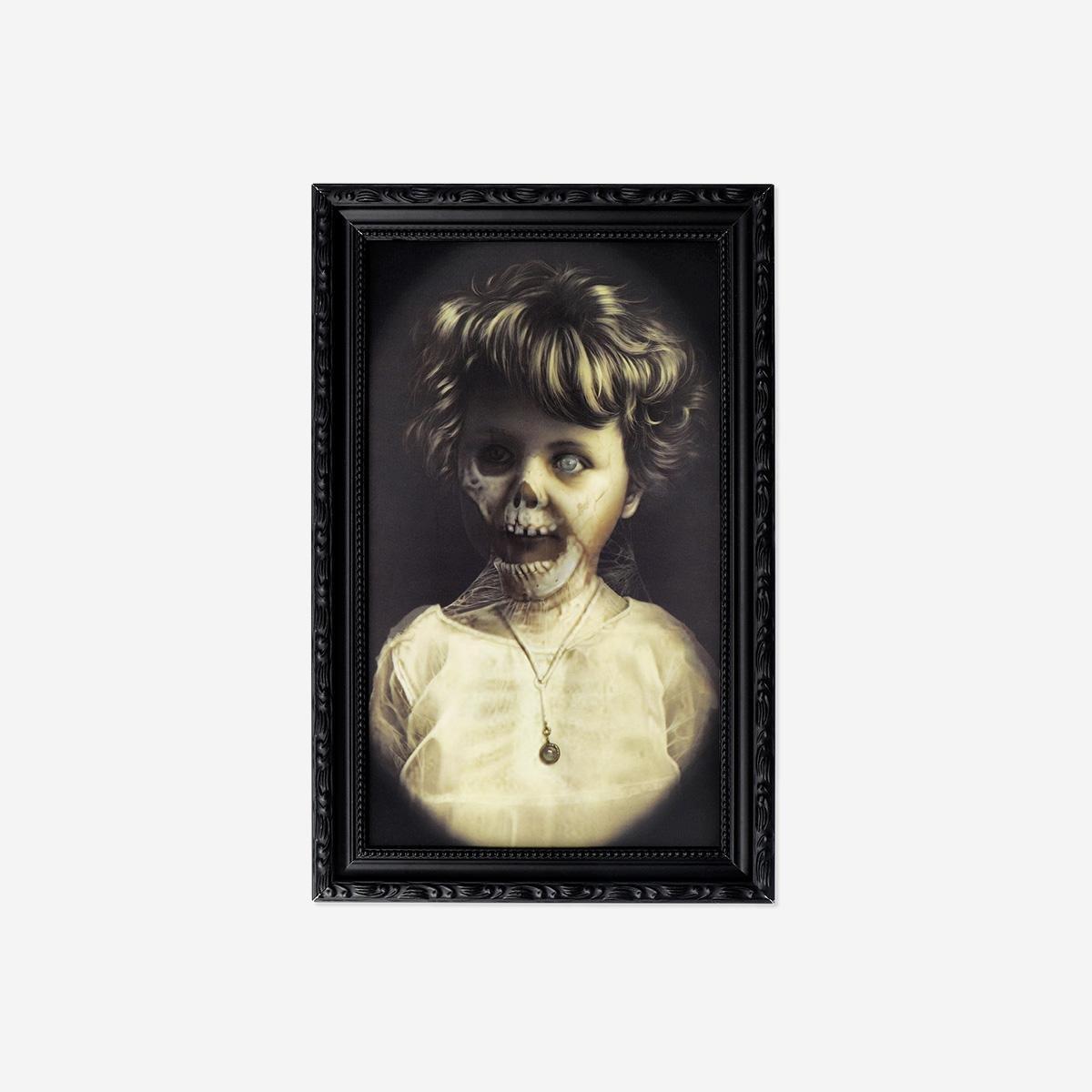 Multicolour Haunted Picture In Frame