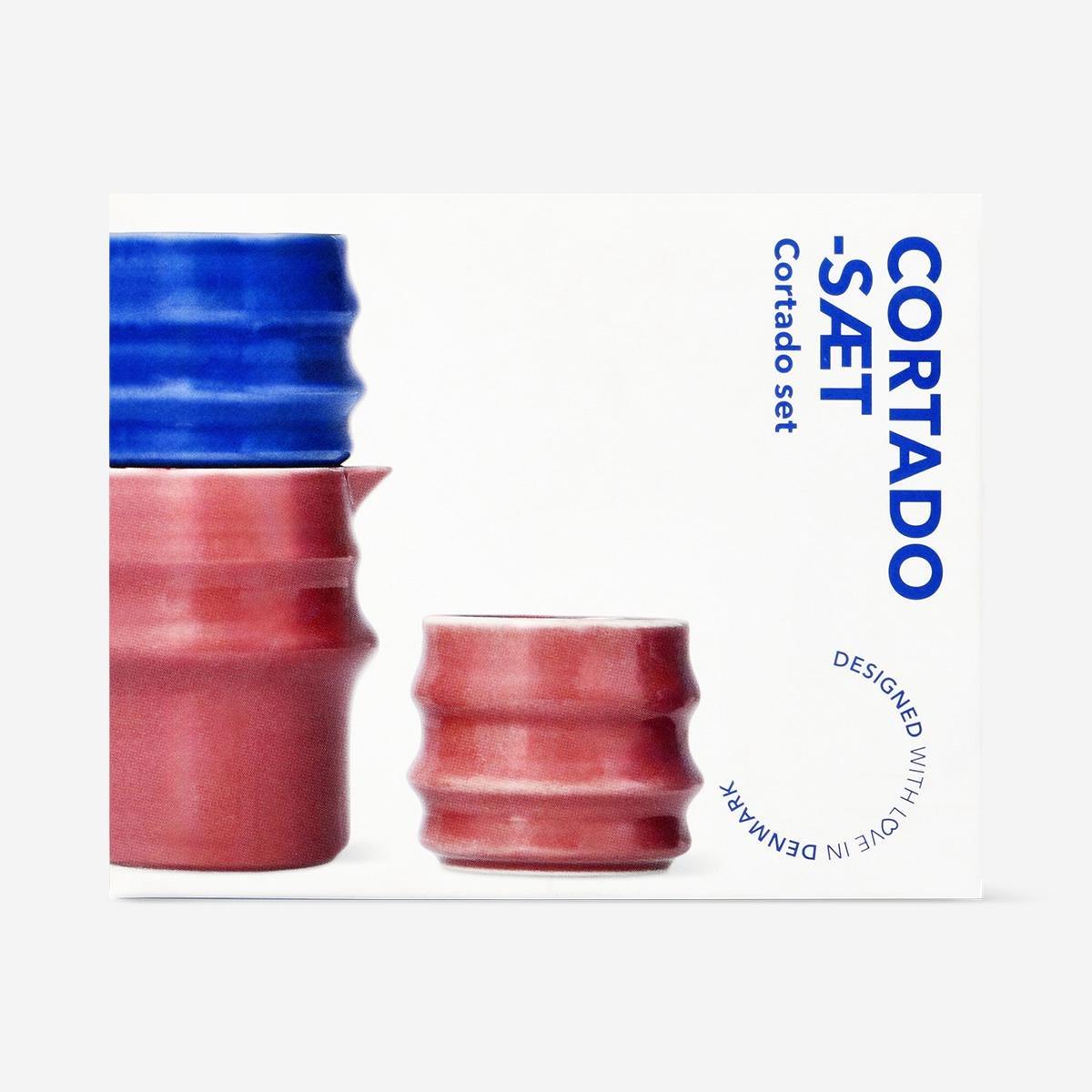 Multicolour Coffee Set Cortado Set - 3 Pcs