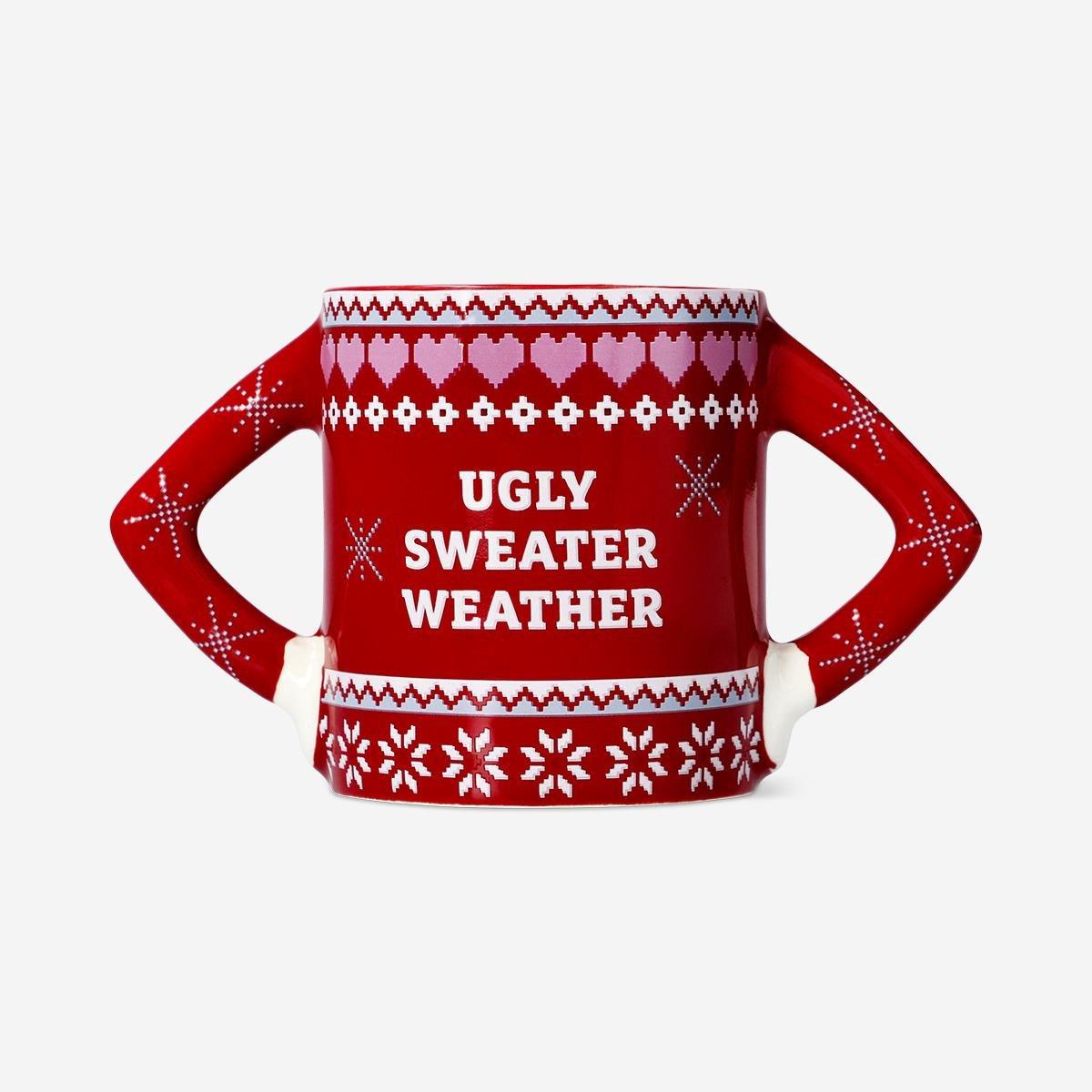 Red Ugly Christmas Sweater Mug - 330 Ml
