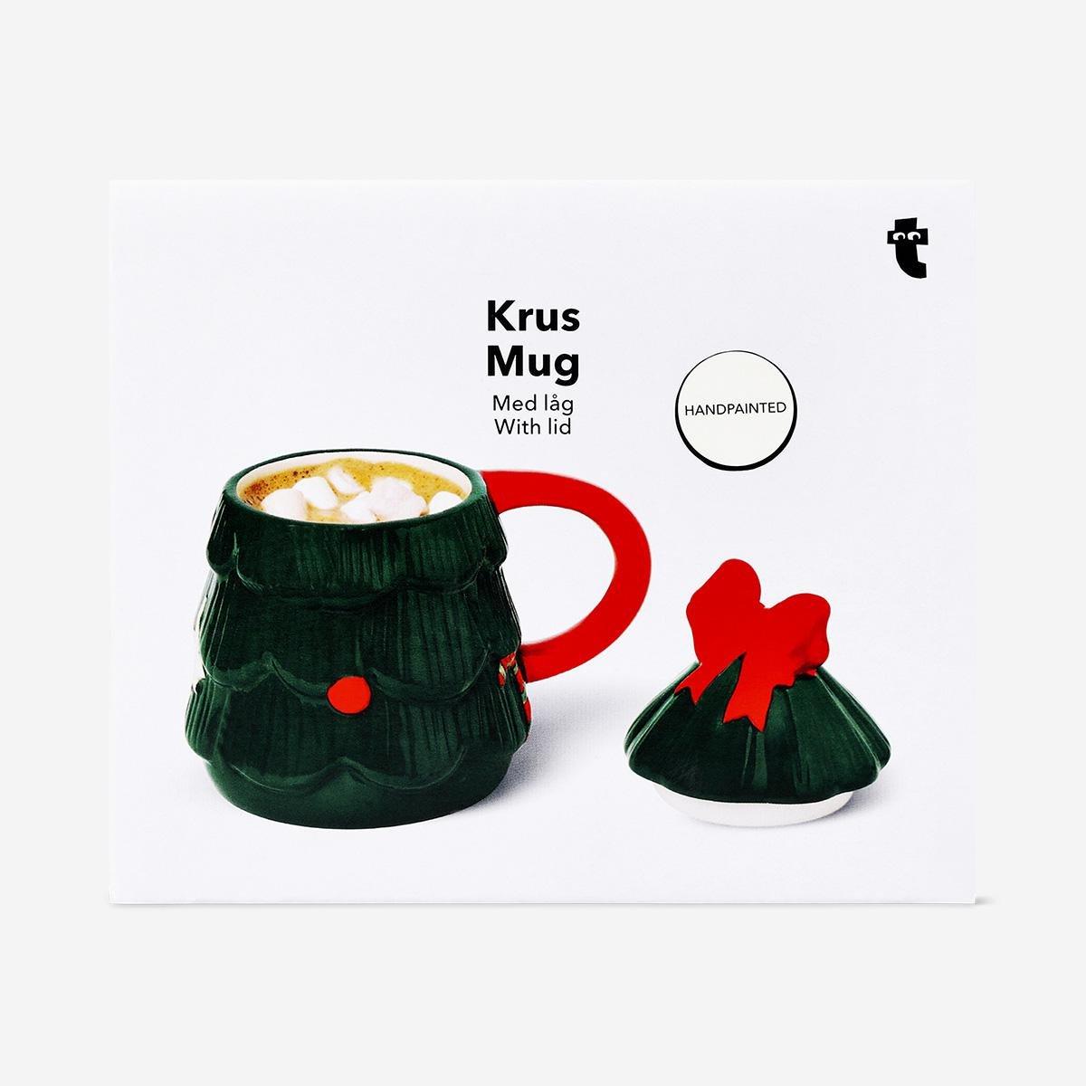 Green Christmas Tree Mug - 320 Ml