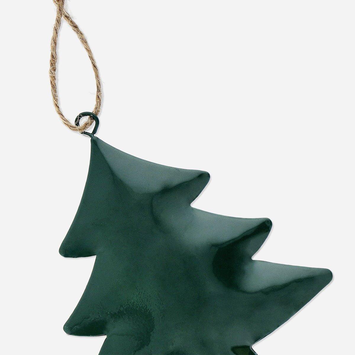 Green Metal Christmas Tree Ornament