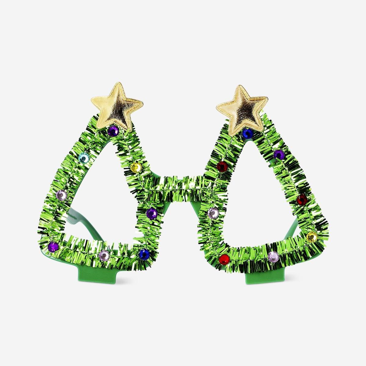 Multicolour Christmas Tree Party Glasses
