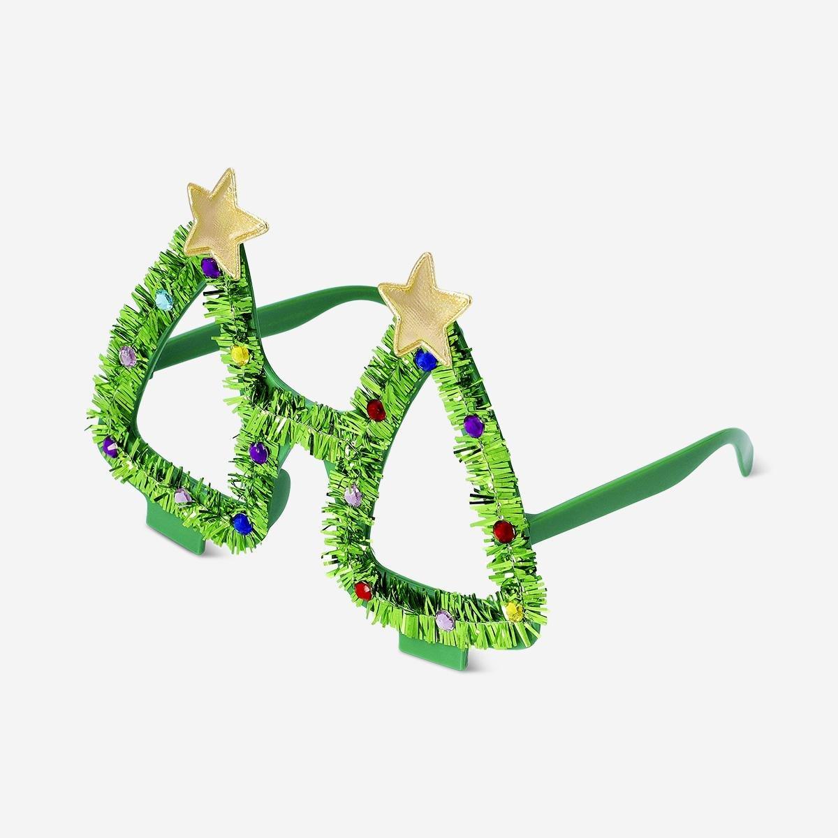 Multicolour Christmas Tree Party Glasses