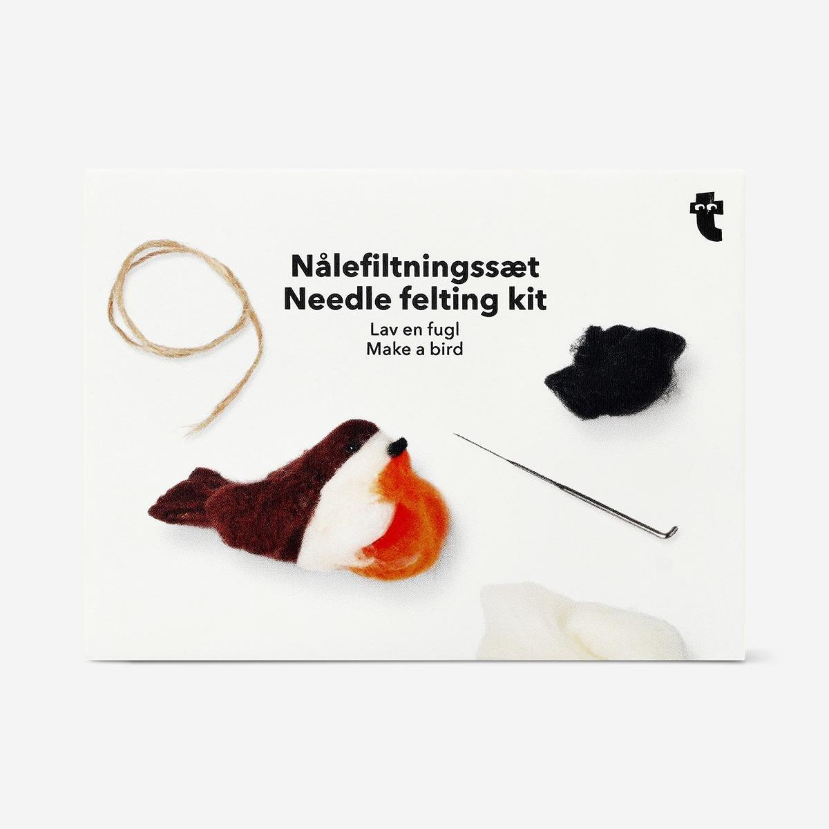 Multicolour Diy Bird Needle Felting Kit