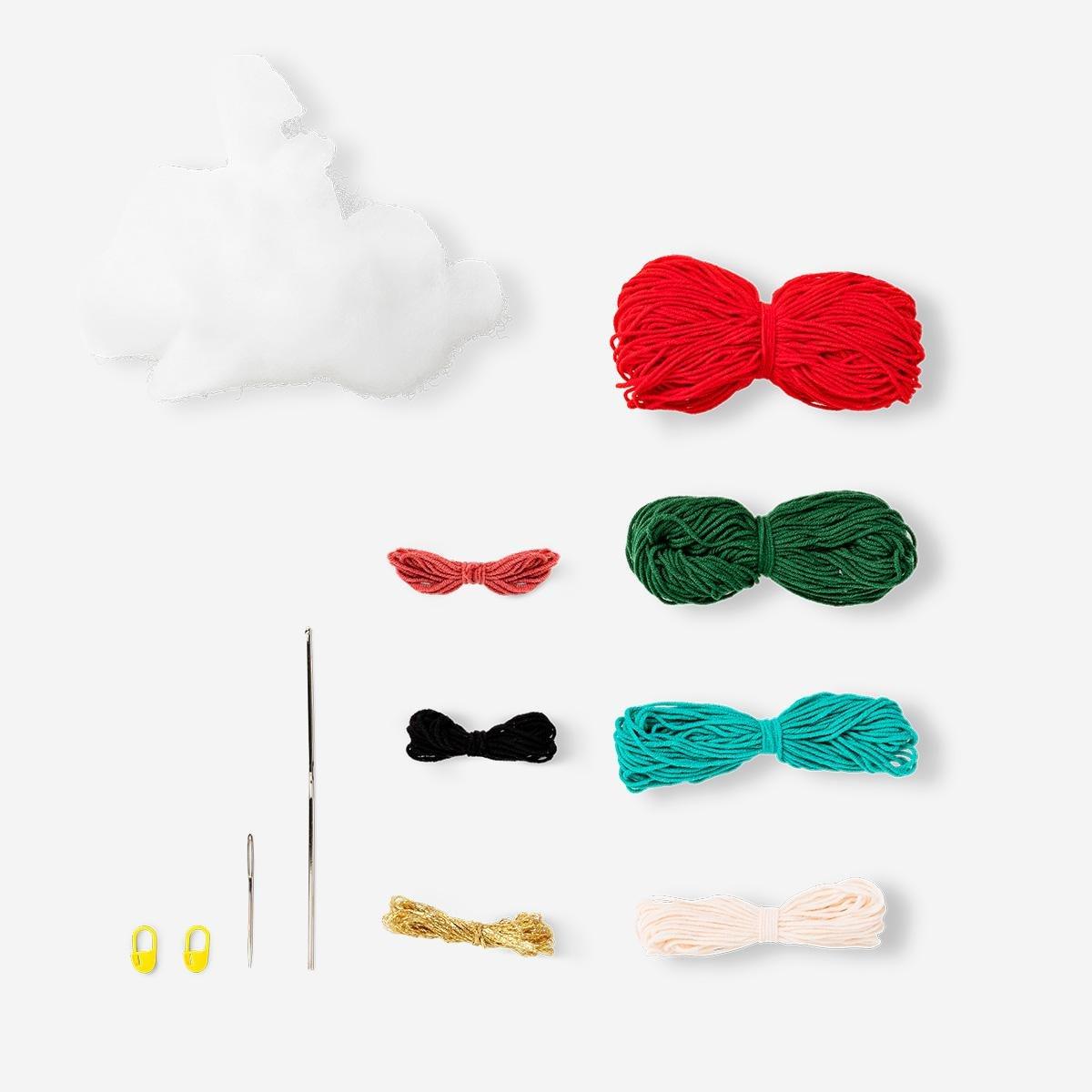 Multicolour Diy Crocheted Nutcracker