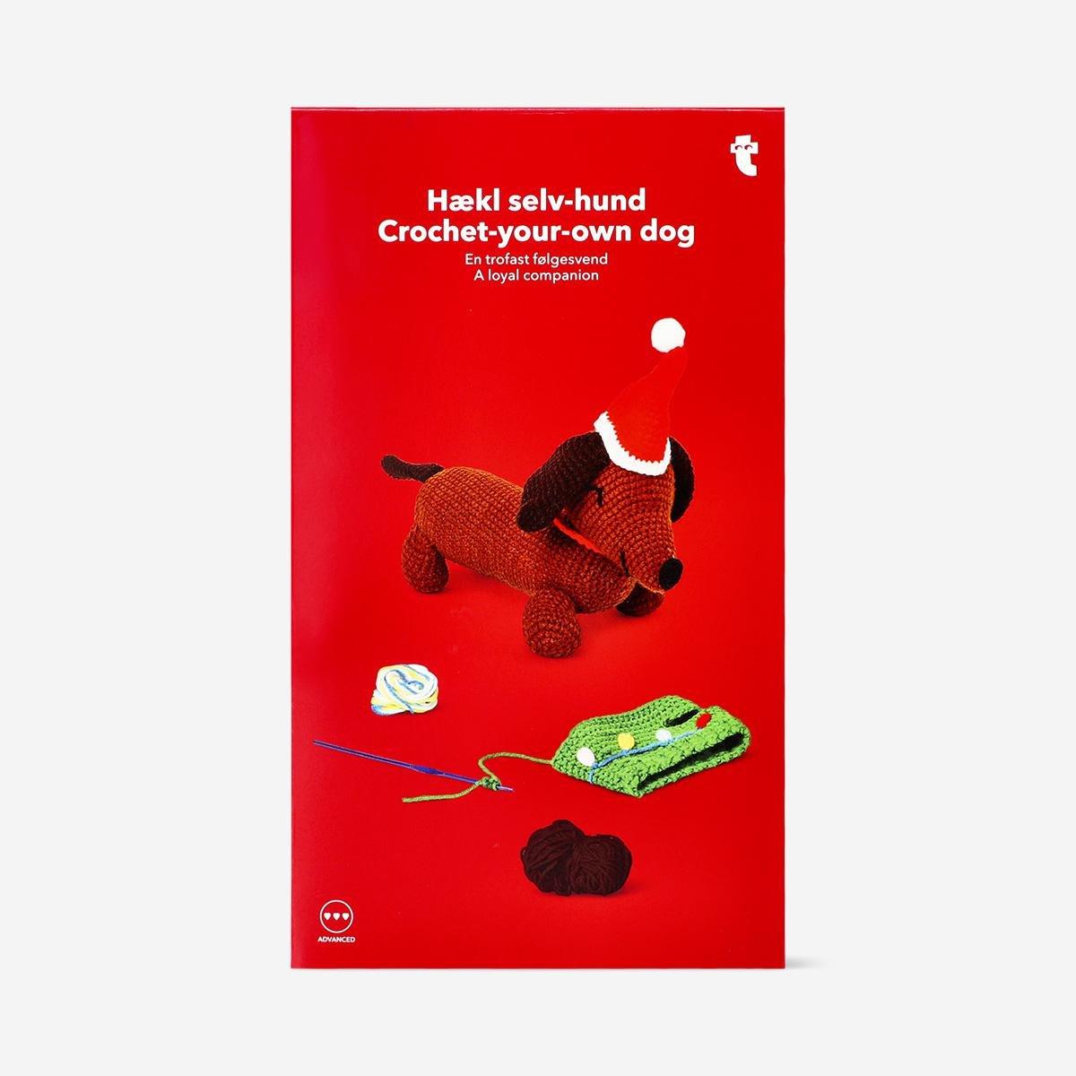 Multicolour Diy Crocheted Sausage Dog