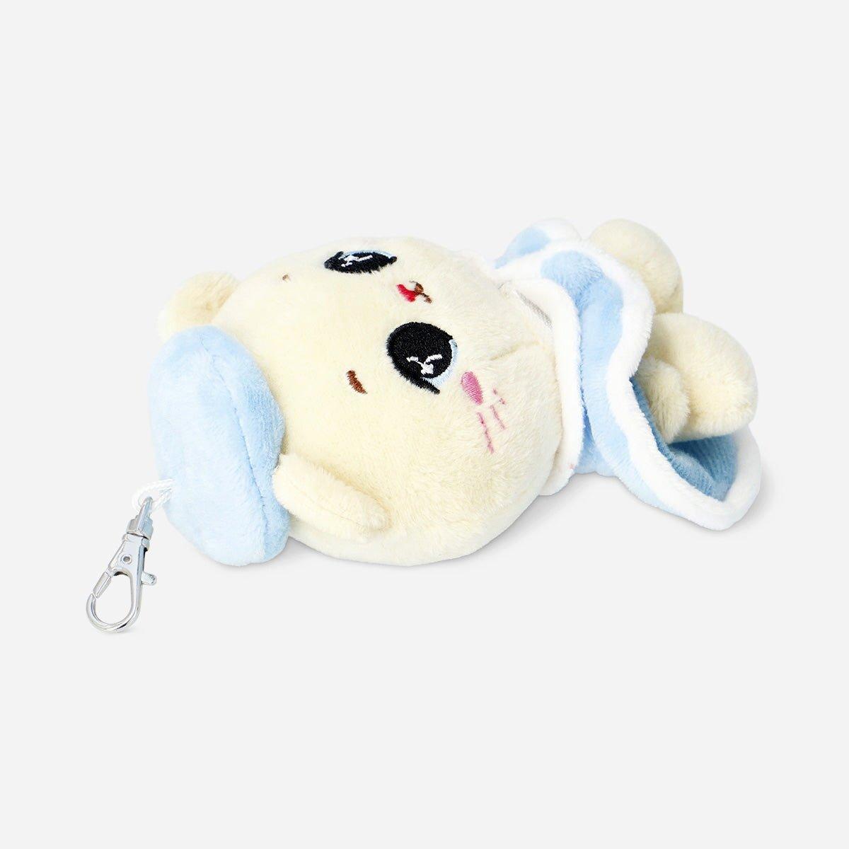 Multicolour Plush Toy - Cat In Winter Coat With Key Ring