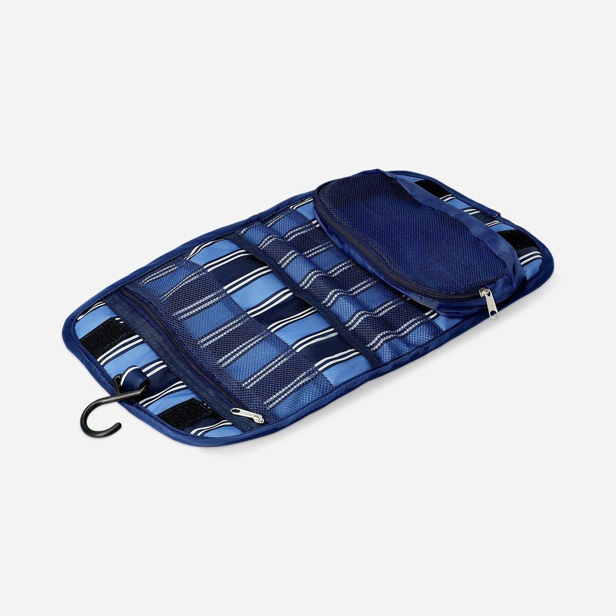 Multicolour Striped Hanging Toiletry Bag