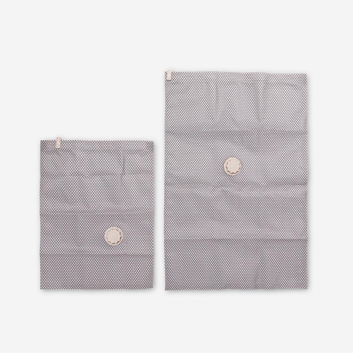 Grey Vacuum Storage Bags For Clothes - 2 Pieces