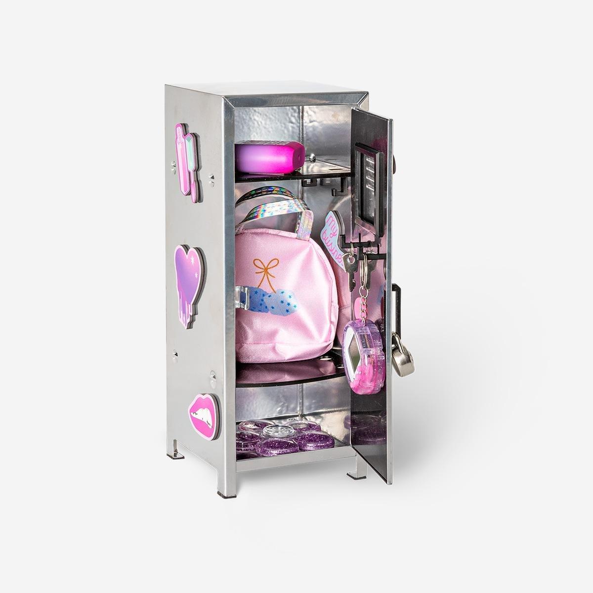 Silver Metal Locker With Magnets - 27 Cm