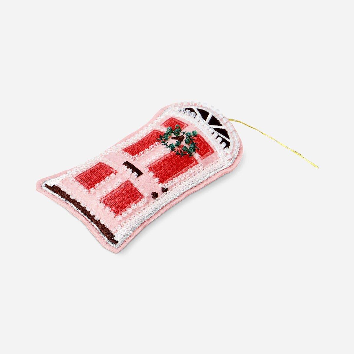 Multicolour Hanging Ornament - Door With Beads And Wreath