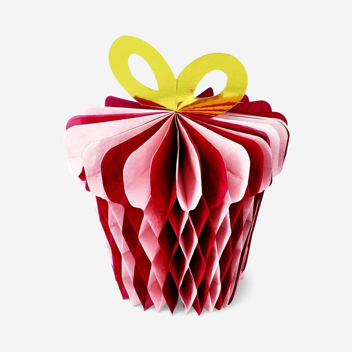 Multicolour Fold Out Paper Gift - 20 Cm