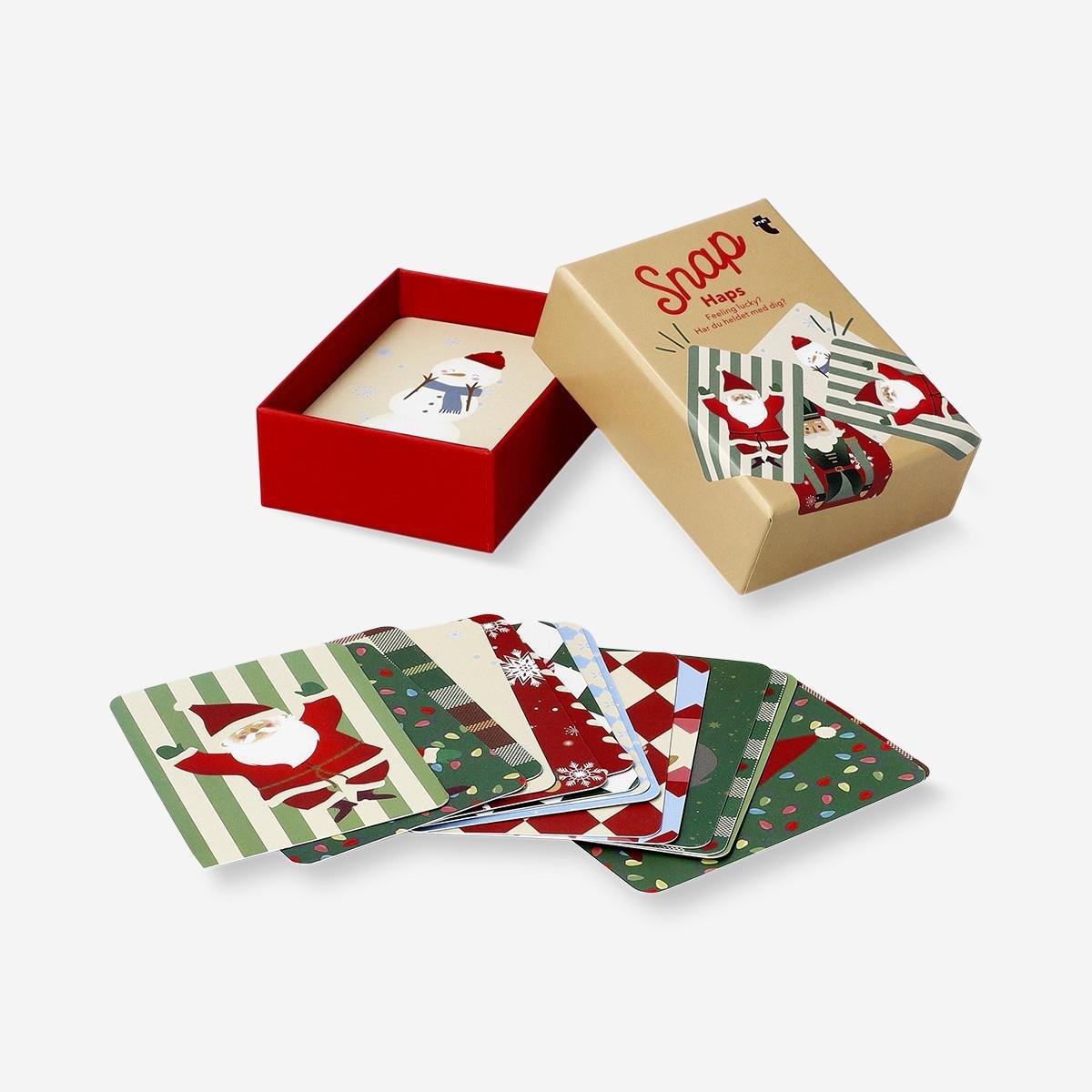 Multicolour Christmas Snap Card Game