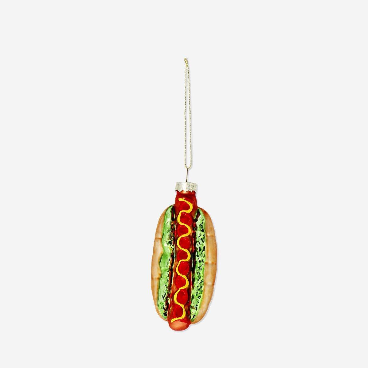 Multicolour Christmas Bauble - Hotdog