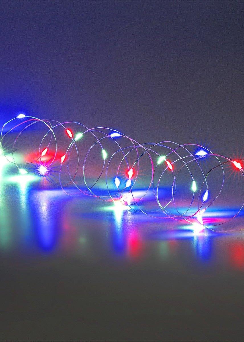 Multicolour String Lights With Multi Coloured Lights - 330 Cm