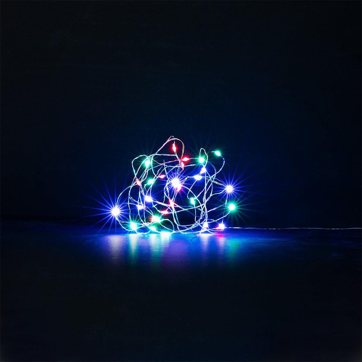 Multicolour String Lights With Multi Coloured Lights - 330 Cm